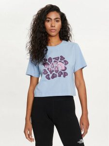 The North Face T-Shirt NF0A880M Niebieski Regular Fit. Niebieskie t-shirty The North Face, m, bez wzorów, z bawełny, bez kołnierzyka, bez ramiączek. Za 139,99 zł.