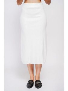 William de Faye Spódnica w kolorze białym rozmiar: 42. Białe spódnice William de Faye, na co dzień, bez wzorów, ze splotem, klasyczne, midi. Za 104,99 zł.
