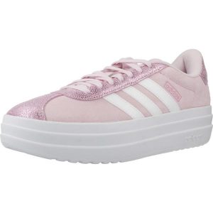 Buty ADIDAS VL COURT BOLD J Rose. Czerwone buty trekkingowe ADIDAS, ze skóry, bez zapięcia. W wyprzedaży za 240,50 zł.