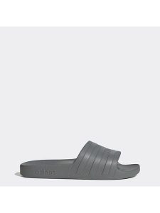 Adidas Klapki "Adilette Aqua" w kolorze szarym rozmiar: 40,5. Szare klapki ADIDAS, bez wzorów, z otwartym noskiem, bez obcasa. Za 82,83 zł.