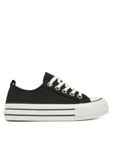 DeeZee Trampki AM25234-D Czarny. Czarne trampki DeeZee, bez wzorów, z materiału, bez zapięcia. Za 119,99 zł.