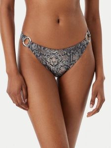 Selmark Dół od bikini BO504 Szary ciemny. Szare bikini Selmark, bez wzorów, z syntetyku. Za 229,99 zł.