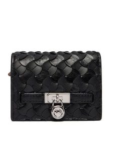 MICHAEL Michael Kors Portfel 32R6SNXD1L Czarny. Czarne portfele MICHAEL Michael Kors, bez wzorów, ze skóry. Za 386,99 zł.