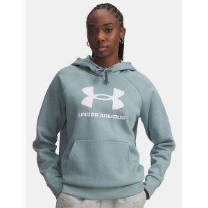 Bluza Damska Z Kapturem Sportowa Under Armour Rival Fleece Big Logo Hdy. Zielone bluzy Under Armour, bez wzorów, z kapturem. W wyprzedaży za 163,50 zł.