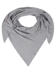 Zwillingsherz Chusta trójkątna w kolorze szarym - 200 x 100 cm rozmiar: onesize. Szare apaszki i chusty Zwillingsherz, bez wzorów, z materiału. Za 144,58 zł.