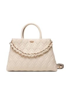 Guess Torebka Maxine HWQG97 33060 Kremowy. Białe torebki klasyczne Guess, z aplikacjami, ze skóry, bez dodatków. Za 674,99 zł.