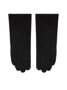 Nine West Rękawiczki CEO-NW-W6-003-AW25 Czarny. Czarne rękawiczki Nine West, bez wzorów, z dzianiny. Za 39,99 zł.