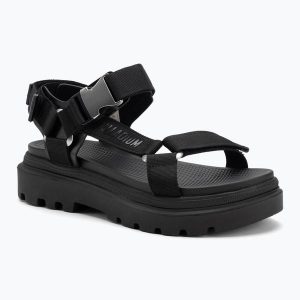 Sandały damskie Palladium Pallacruise Strap. Czarne sandały Palladium, bez wzorów, bez obcasa, bez zapięcia. Za 299,99 zł.