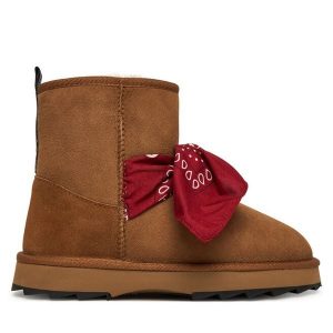 Śniegowce EMU Australia. Brązowe buty zimowe EMU Australia, bez obcasa, bez zapięcia. Za 699,99 zł.