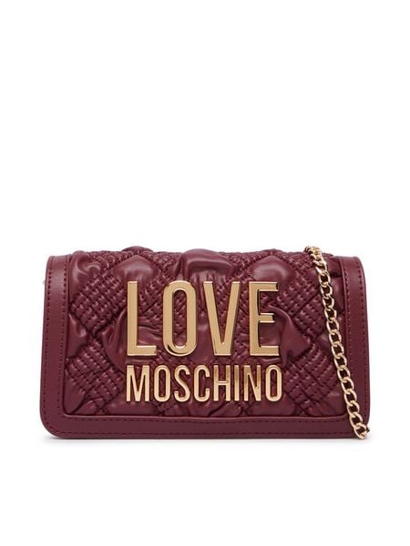 LOVE MOSCHINO Torebka JC5603PP1PL1055A Bordowy. Czerwone torebki klasyczne LOVE MOSCHINO, bez wzorów, ze skóry, bez dodatków. Za 669,99 zł.