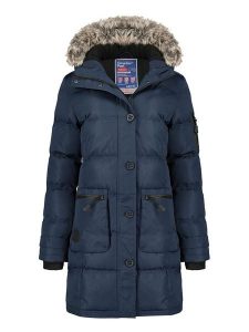 Canadian Peak Parka "Axelus" w kolorze granatowym rozmiar: XXL. Niebieskie płaszcze Canadian Peak, xxl, bez wzorów, bez kaptura. Za 246,53 zł.