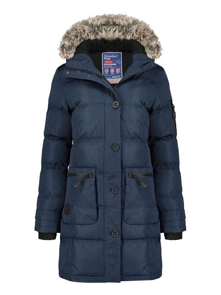 Canadian Peak Parka "Axelus" w kolrze granatowym rozmiar: S. Niebieskie płaszcze Canadian Peak, s, bez wzorów, bez kaptura. Za 294,95 zł.