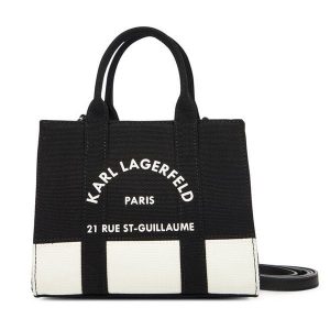 Torebka KARL LAGERFELD. Czarne torebki klasyczne KARL LAGERFELD, bez wzorów, bez dodatków. Za 299,99 zł.