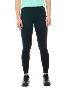 Legginsy damskie Leone 1947 Apparel elastyczny pas ze ściągaczami. Czarne legginsy LEONE 1947 APPAREL, bez wzorów. Za 84,16 zł.