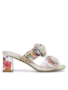 Laura Vita Klapki Lucieo 32 Różowy. Czerwone klapki LAURA VITA, bez wzorów, ze skóry, bez obcasa. Za 399,99 zł.