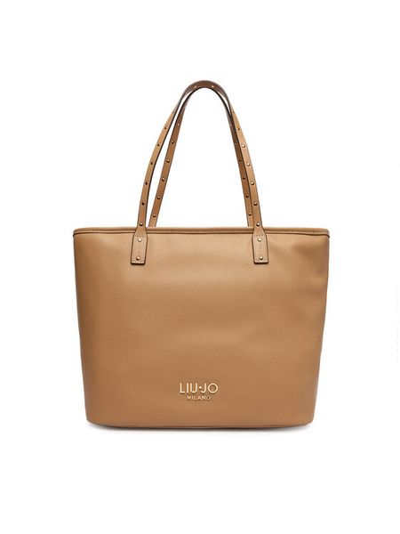 Liu Jo Torebka AA6070 E1012 Brązowy. Brązowe shopper bag Liu Jo, bez wzorów, ze skóry, bez dodatków. Za 599,99 zł.