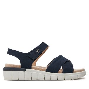 Sandały Caprice. Żółte sandały Caprice, bez wzorów, bez obcasa, na słupku, bez zapięcia. Za 319,99 zł.