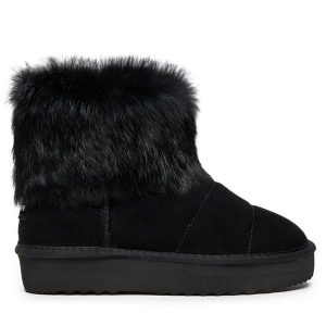 Śniegowce Patrizia Pepe. Czarne buty zimowe Patrizia Pepe, bez obcasa, bez zapięcia. Za 499,99 zł.