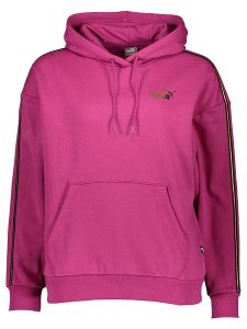 Puma Bluza "Essentials Tape" w kolorze różowym rozmiar: M. Różowe bluzy Puma, m, bez wzorów, z kapturem. Za 153,71 zł.