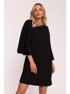 Stylove Sukienka w kolorze czarnym rozmiar: XL. Czarne sukienki Stylove, na co dzień, xl, bez wzorów, bez kołnierzyka, bez ramiączek, mini, proste. Za 214,99 zł.