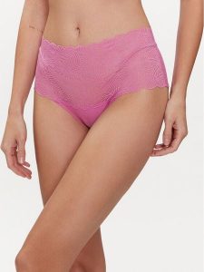 Chantelle Figi klasyczne z wysokim stanem Soft Stretch C11G80 Różowy. Czerwone figi Chantelle, bez wzorów, z syntetyku. Za 89,99 zł.