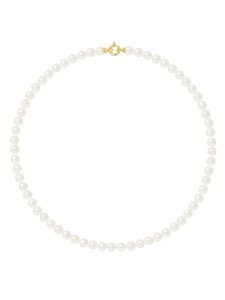 Pearline Naszyjnik perłowy w kolorze białym - dł. 50 cm rozmiar: 50 cm. Białe naszyjniki Pearline, z perłą, złote. Za 817,99 zł.