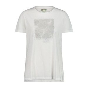 Koszulka damska CMP. Białe bluzki CMP, bez wzorów, z materiału, sportowe, bez kołnierzyka, bez ramiączek. Za 163,00 zł.