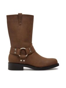 ONLY Shoes Botki 15329812 Brązowy. Brązowe botki ONLY SHOES, bez wzorów, ze skóry, bez obcasa, na płaskiej podeszwie, bez zapięcia. Za 319,99 zł.