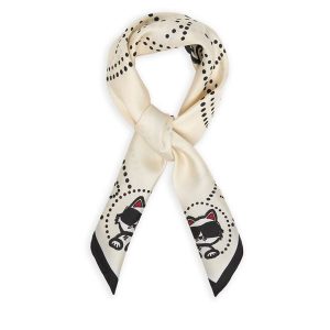 Apaszka KARL LAGERFELD. Brązowe apaszki i chusty KARL LAGERFELD, bez wzorów. Za 429,99 zł.