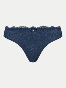 Hunkemöller Stringi Marine 206319 Granatowy. Niebieskie stringi Hunkemöller, bez wzorów, z syntetyku. Za 39,99 zł.