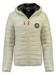 Geographical Norway Kurtka pikowana "Bambway" w kolorze kremowym rozmiar: XL. Brązowe kurtki Geographical Norway, xl, bez wzorów, bez kaptura. Za 171,28 zł.