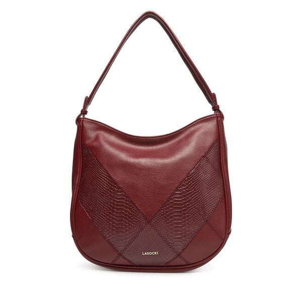 Torebka Lasocki. Czerwone torebki klasyczne Lasocki, bez wzorów, bez dodatków. Za 189,99 zł.