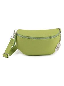 Anna Morellini Skórzana saszetka "Berenice" w kolorze zielonym - 25 x 14 x 1 cm rozmiar: onesize. Zielone nerki i saszetki Anna Morellini, bez wzorów, z materiału. Za 173,99 zł.