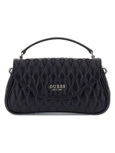 Guess Torebka "Valla" w kolorze czarnym - 28 x 15 x 5 cm rozmiar: onesize. Czarne torebki klasyczne Guess, z aplikacjami, z materiału, przez ramię, pikowane, bez dodatków. Za 404,99 zł.