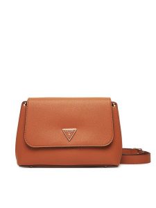 Guess Torebka Meridian II HWBG69 74200 Brązowy. Brązowe listonoszki Guess, z aplikacjami, ze skóry, bez dodatków. Za 369,99 zł.