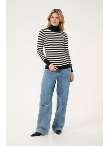 Kaffe Golf w kolorze czarno-kremowym rozmiar: XXL. Czarne golfy Kaffe, bez wzorów. Za 69,99 zł.