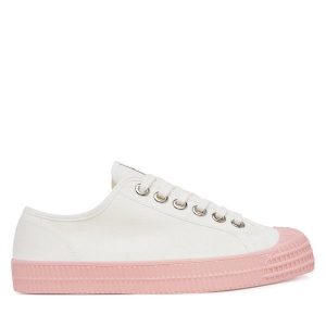 Trampki Novesta. Białe trampki Novesta, bez wzorów, bez zapięcia. Za 199,99 zł.