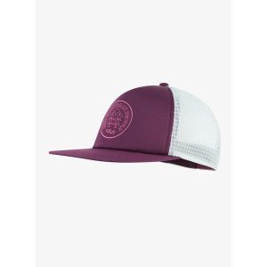 Czapka z daszkiem Rab Cirque Print Cap - mulberry/pewter. Fioletowe czapki RAB, bez wzorów. Za 119,99 zł.