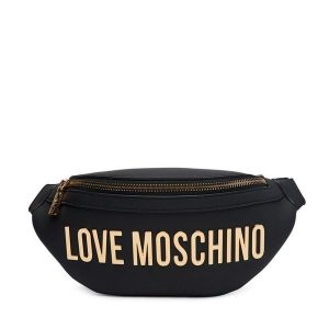 Nerka LOVE MOSCHINO. Czarne nerki i saszetki LOVE MOSCHINO, bez wzorów. Za 859,99 zł.