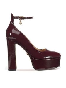 Nine West Czółenka WFA3040-1 Bordowy. Czerwone czółenka Nine West, bez wzorów, z materiału, bez obcasa, bez zapięcia. Za 174,99 zł.