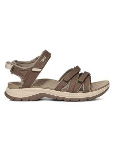 Teva Sandały trekkingowe "Tirra Sport" w kolorze brązowym rozmiar: 38. Brązowe sandały Teva, bez wzorów, z materiału, z otwartym noskiem, bez obcasa, na płaskiej podeszwie, bez zapięcia. Za 298,45 zł.
