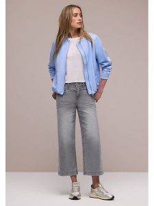 Street One Dżinsy - Comfort fit - w kolorze szarym rozmiar: W30/L26. Szare jeansy Street One, z aplikacjami, ze skóry. Za 135,81 zł.