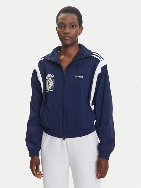 Adidas Bluza Mascotte Woven JY2809 Granatowy Regular Fit. Niebieskie bluzy ADIDAS, l, bez wzorów, z syntetyku, bez kaptura. Za 249,99 zł.