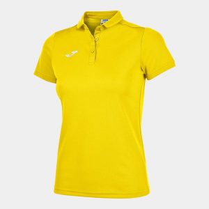 Koszulka polo do tenisa damska Joma Hobby. Żółte bluzki JOMA, s, bez wzorów, sportowe, bez kołnierzyka, bez ramiączek. W wyprzedaży za 107,55 zł.