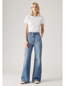 Levi's Dżinsy - Comfort fit - w kolorze niebieskim rozmiar: W25/L32. Niebieskie jeansy Levi's®, z aplikacjami, z podwyższonym stanem. Za 284,82 zł.