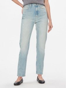 Calvin Klein Jeans Jeansy Authentic Slim Straight J20J222864 Niebieski Slim Fit. Niebieskie jeansy Calvin Klein Jeans, bez wzorów, z bawełny. Za 449,99 zł.