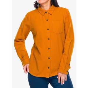 Koszula turystyczna damska Black Diamond Project Flannel. Brązowe koszule Black Diamond, bez wzorów, bez kołnierzyka, bez ramiączek. Za 298,99 zł.