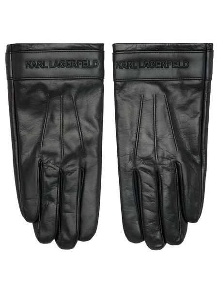 KARL LAGERFELD Rękawiczki Damskie 226M3608 Czarny. Czarne rękawiczki KARL LAGERFELD, bez wzorów, ze skóry. Za 479,99 zł.