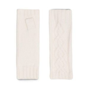 Rękawiczki Damskie Jenny Fairy. Brązowe rękawiczki Jenny Fairy, bez wzorów, z dzianiny. Za 49,99 zł.