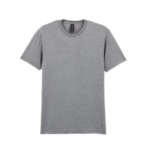 Koszulka Softstyle Dla Dorosłych Unisex. Brązowe bluzki GILDAN, xl, bez wzorów, sportowe, bez kołnierzyka, bez ramiączek. Za 48,99 zł.